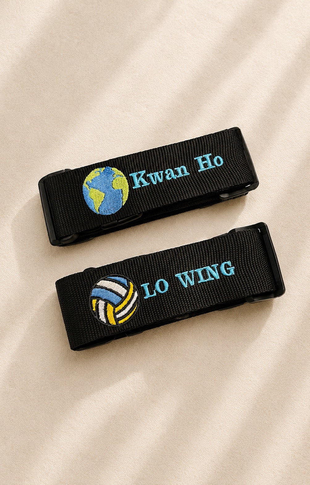 客製化刺繡行李帶